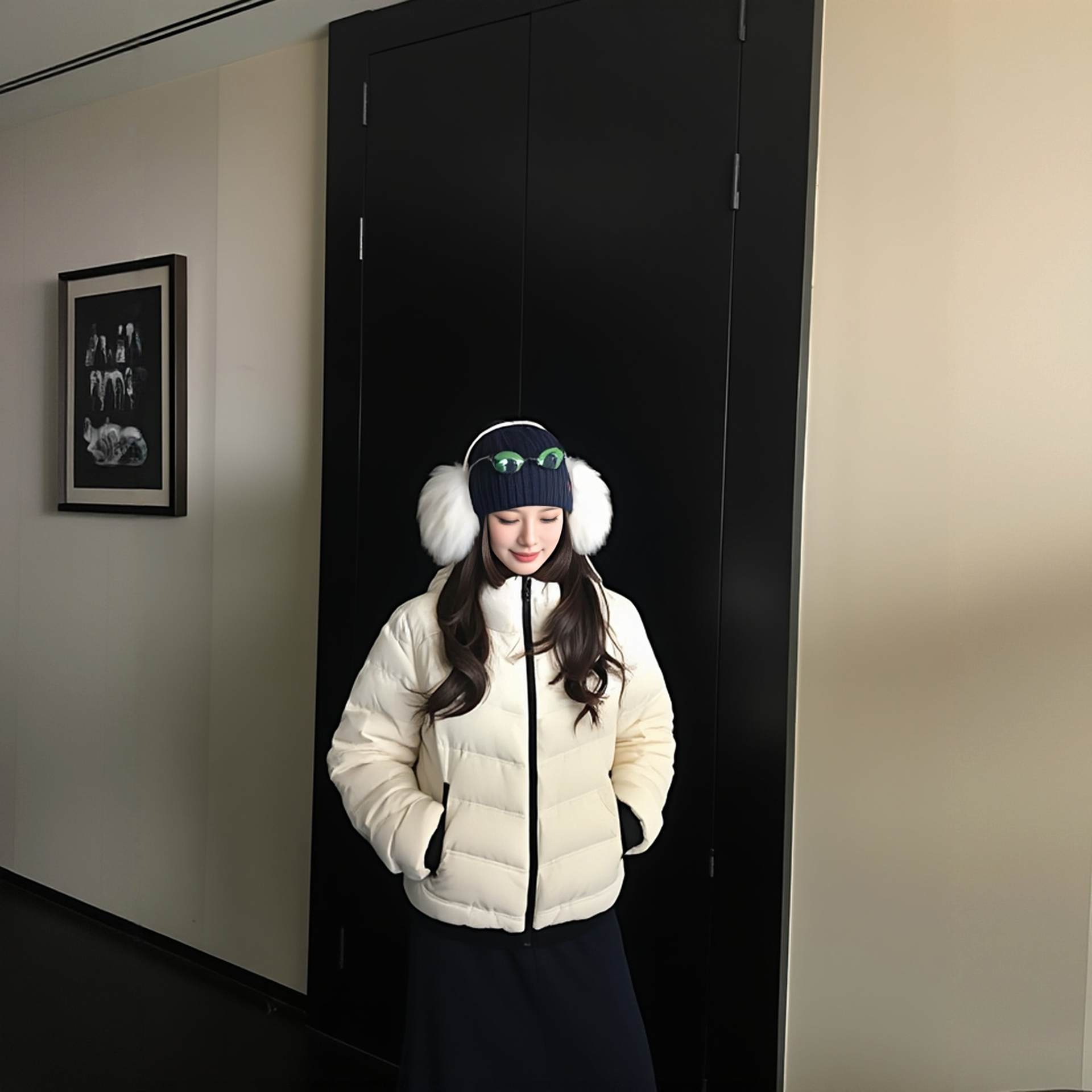 新款韩系排骨羽绒棉服女2025冬季保暖棉衣超好看小个子棉袄厚外套