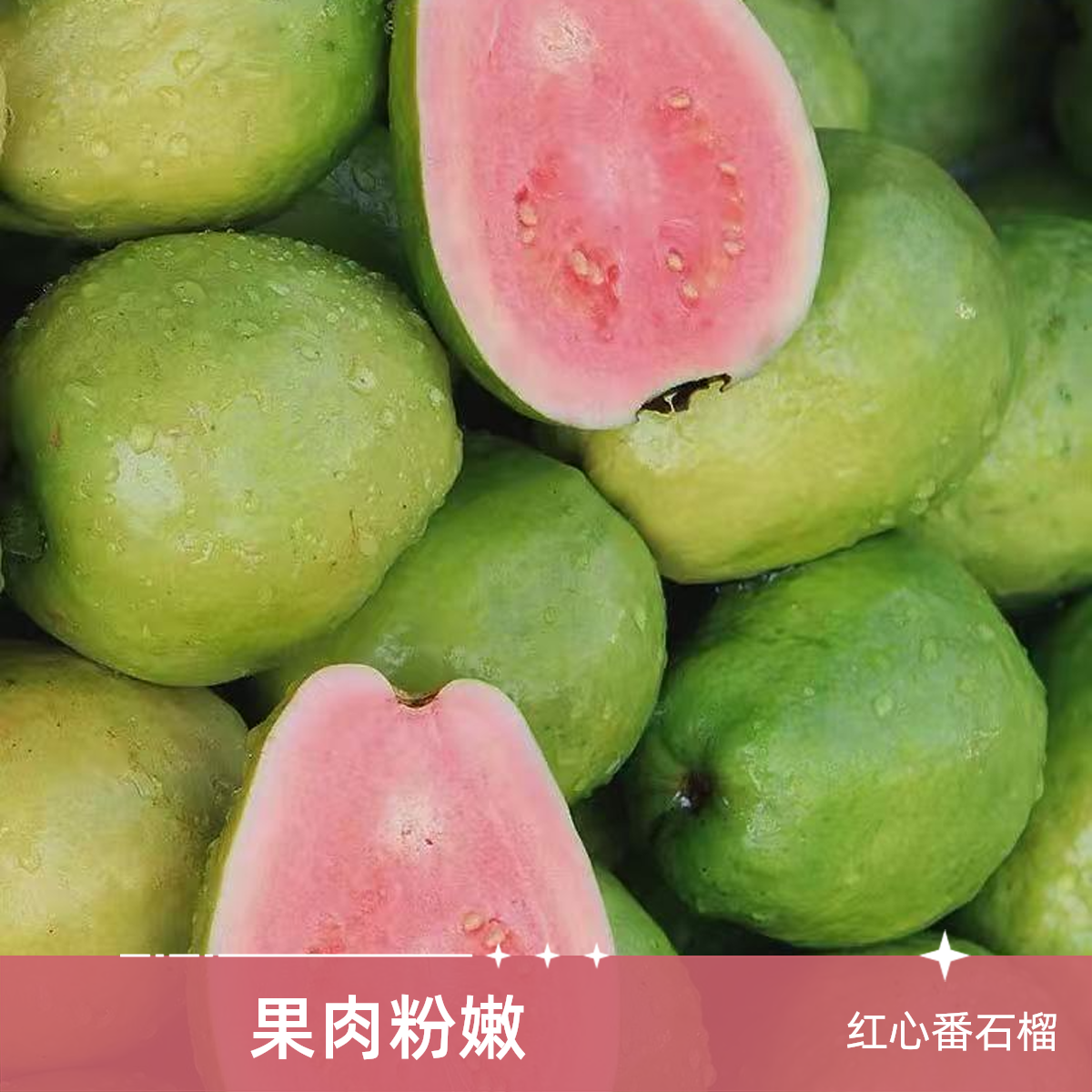 【红星水果优选】新鲜低卡草莓芭乐红心超值【顺丰次日达】广西壮族自治区