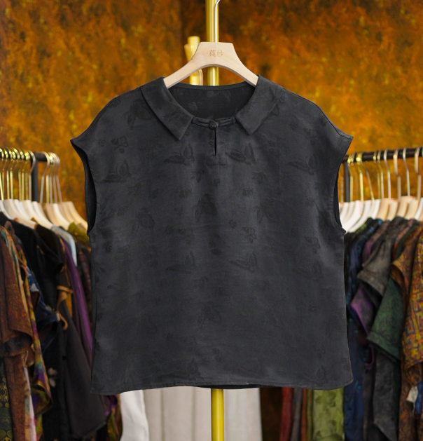 【雪涧】国风复古新中式气质新款小衫上衣女540