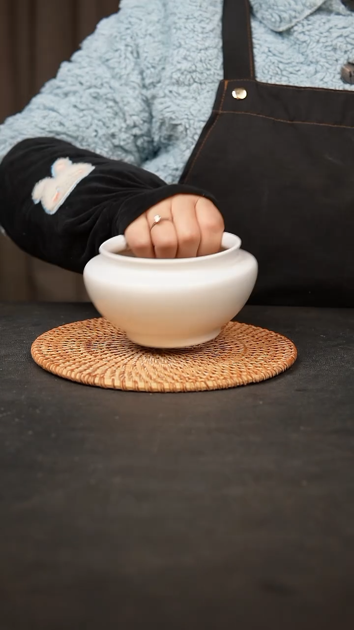 【闪购商品】瓷片泥泥手工花盆口9高7