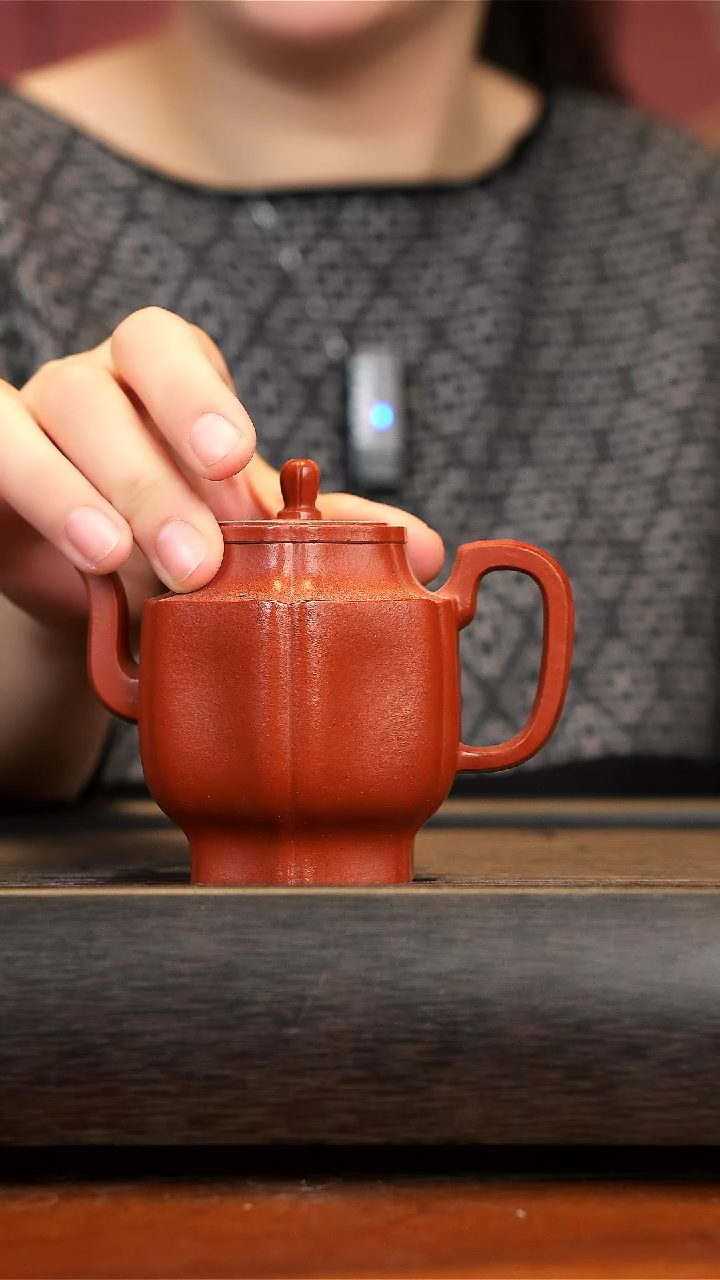 【闪购商品】紫砂茶壶宜兴紫砂150cc筋纹宫灯