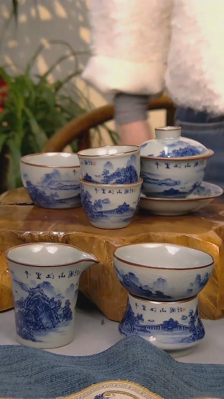 【闪购商品】 简装家用款6件套 陶瓷家用茶具系列