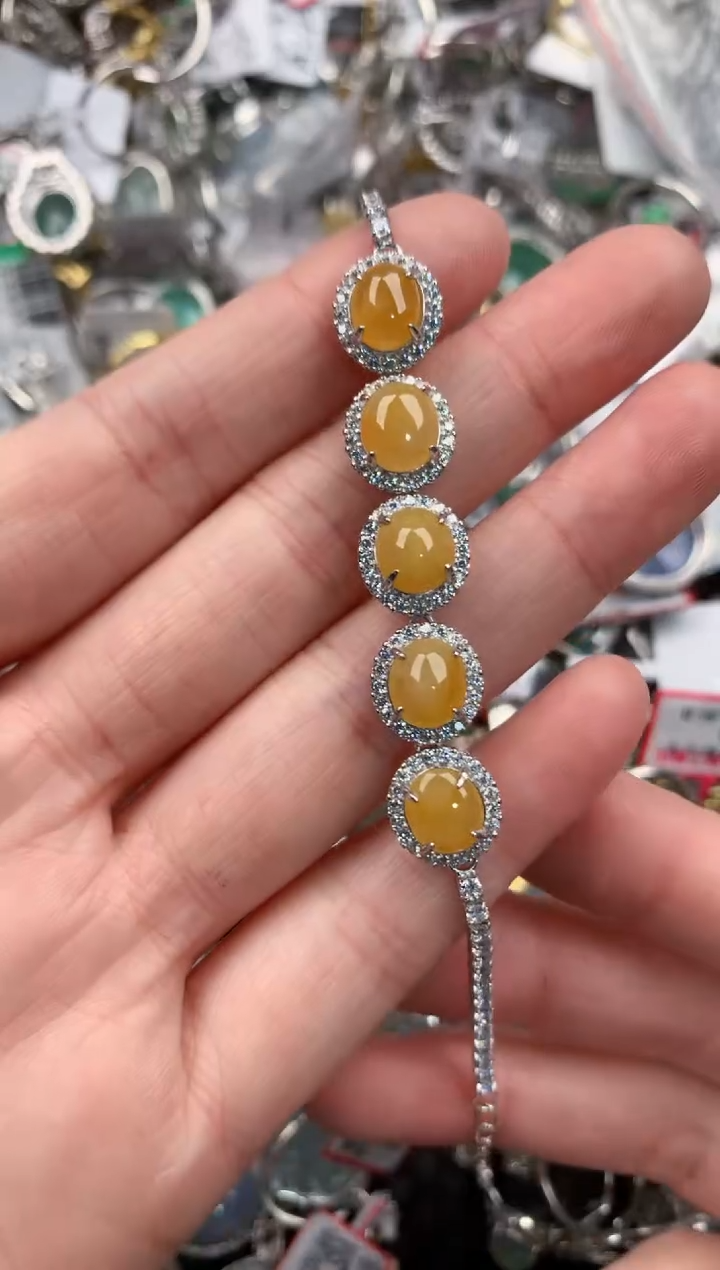 银S925镶嵌戒指翡翠222    3