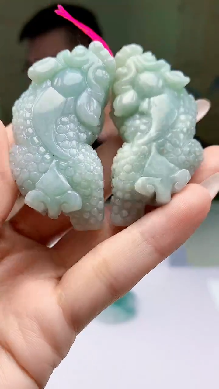 【闪购商品】定制翡翠未镶嵌5152ty-毛货挂件81