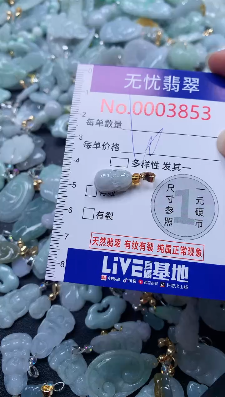 颈饰未镶嵌翡翠3853