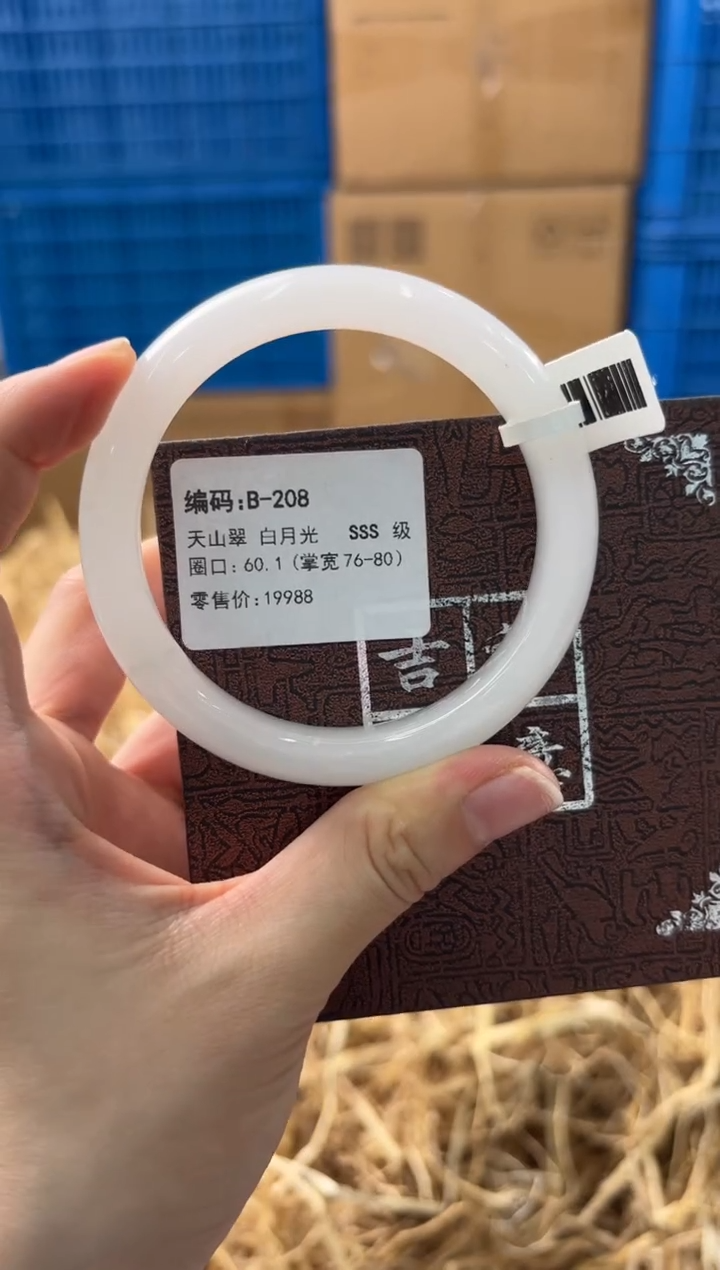 未镶嵌手镯石英质玉B-208