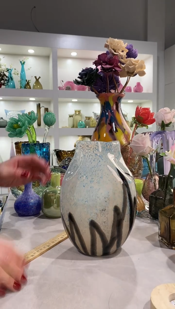 慕忆家手作琉璃花瓶瑕疵