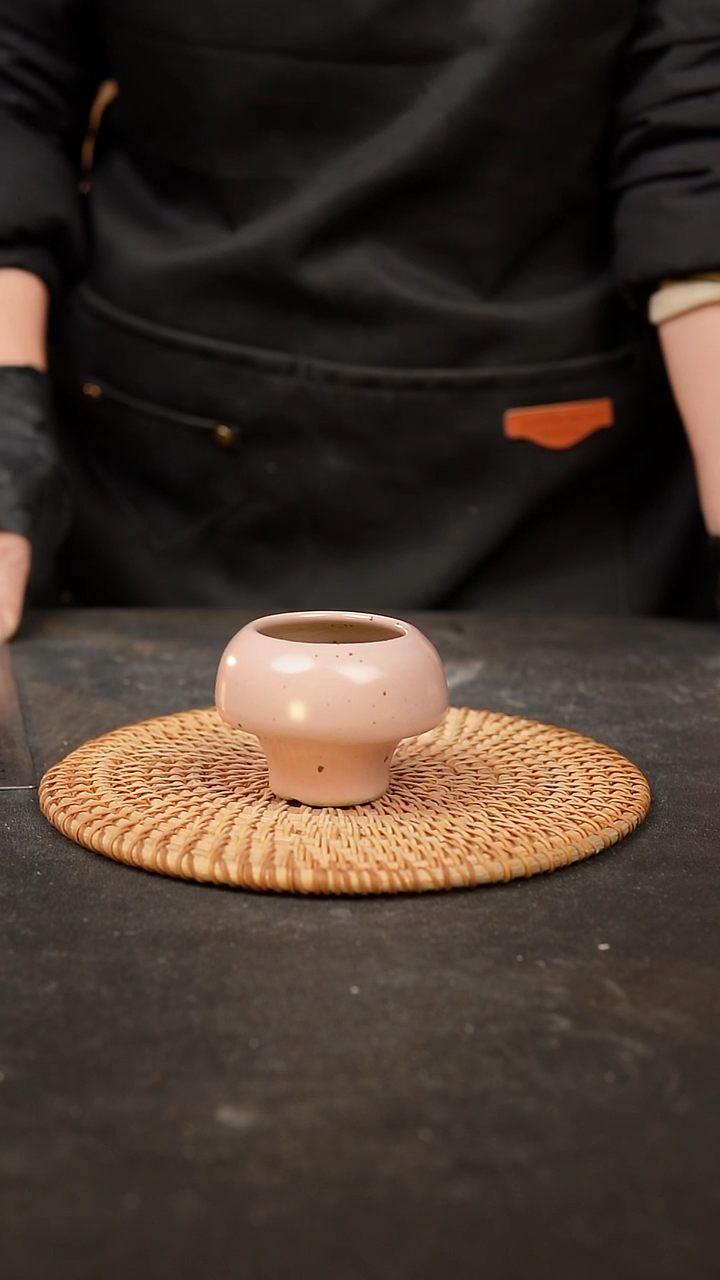 【闪购商品】瓷片泥泥手工花盆口4高5