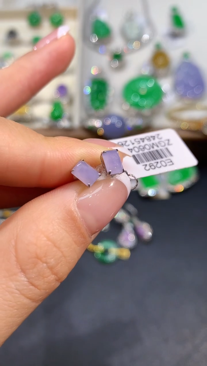 【闪购商品】翡翠耳饰18K金镶嵌GM0292
