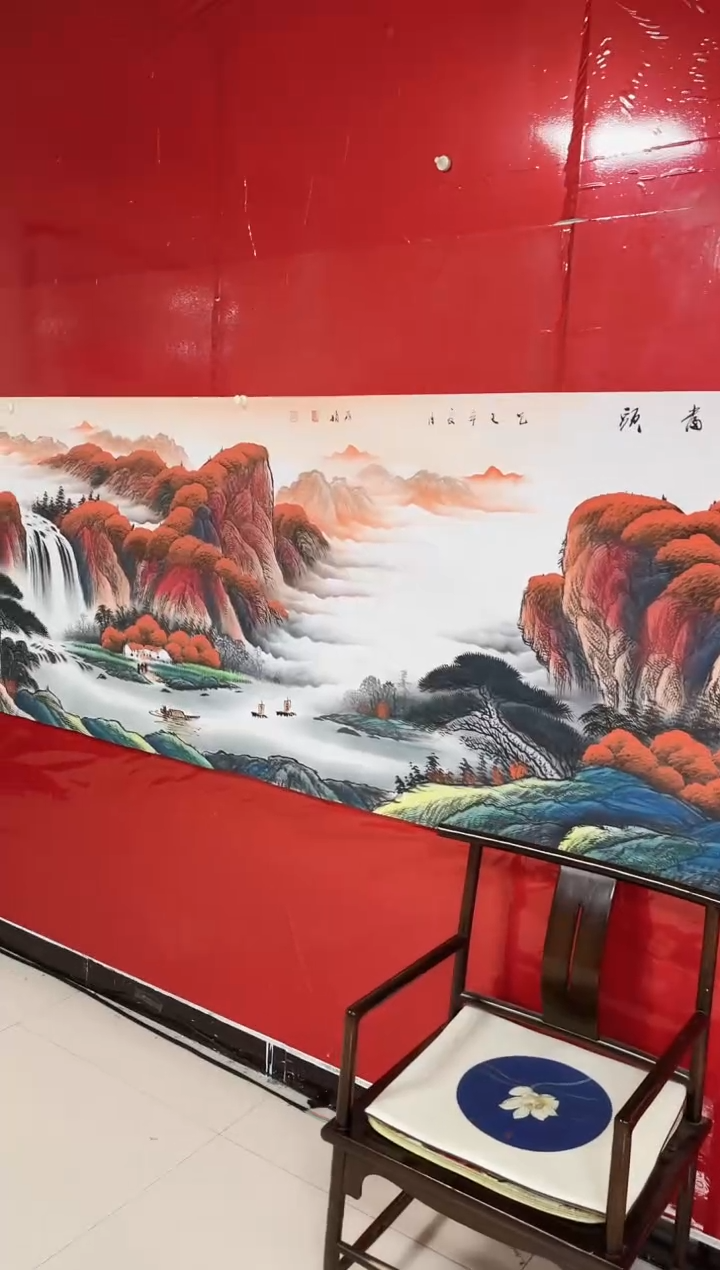 国画陈丽娟-丈二-山水