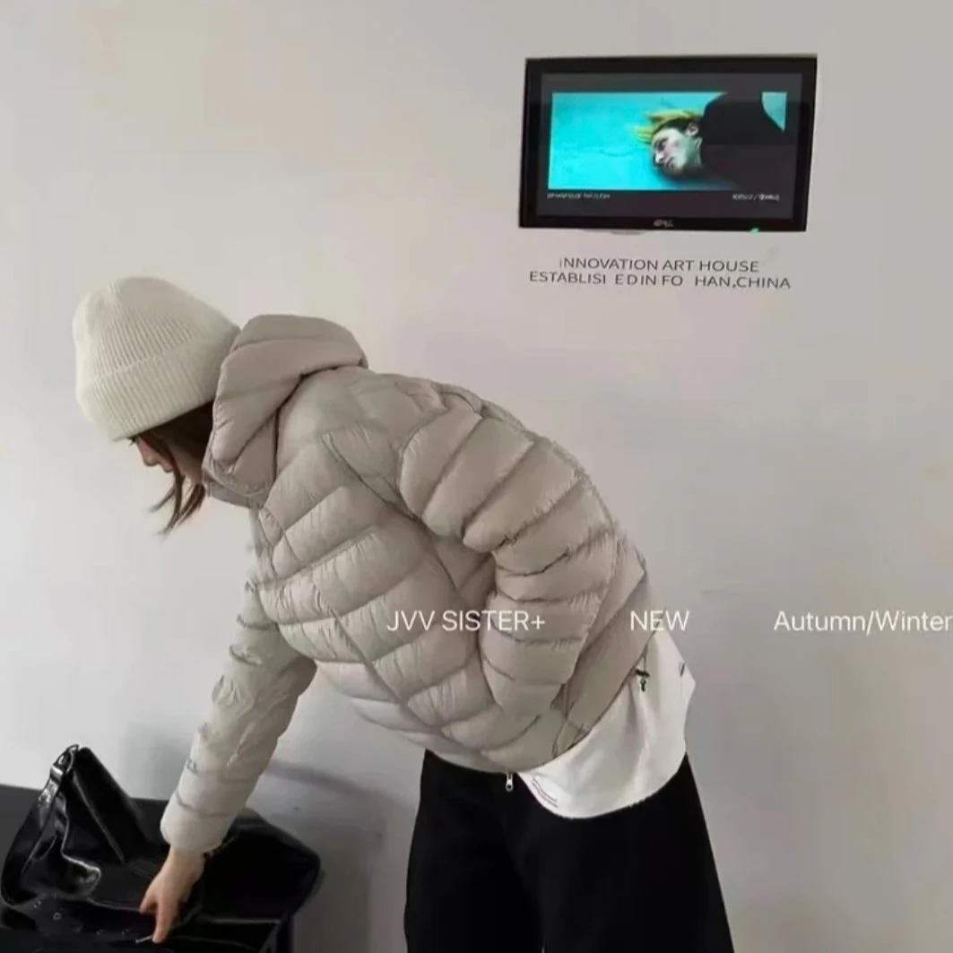 2025新款偶或时尚休闲百搭云朵泡芙感棉服连帽棉服外套冬