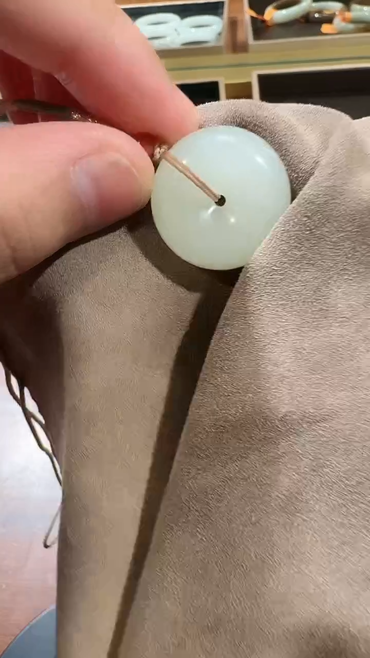 【闪购商品】和田玉吊坠未镶嵌1391 25mm平安扣