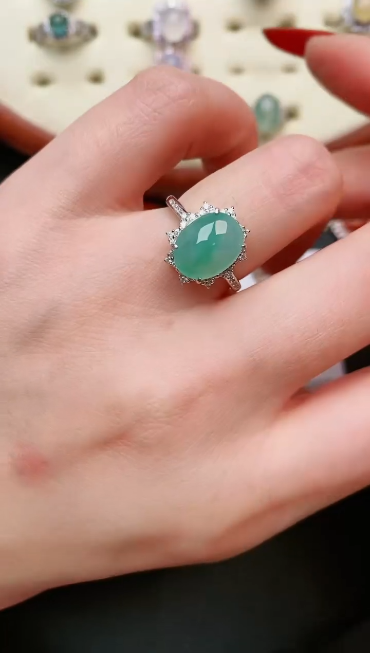 【闪购商品】翡翠戒指银S925镶嵌.....