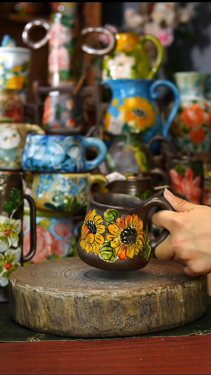 陶瓷134景德镇手工手绘釉下彩