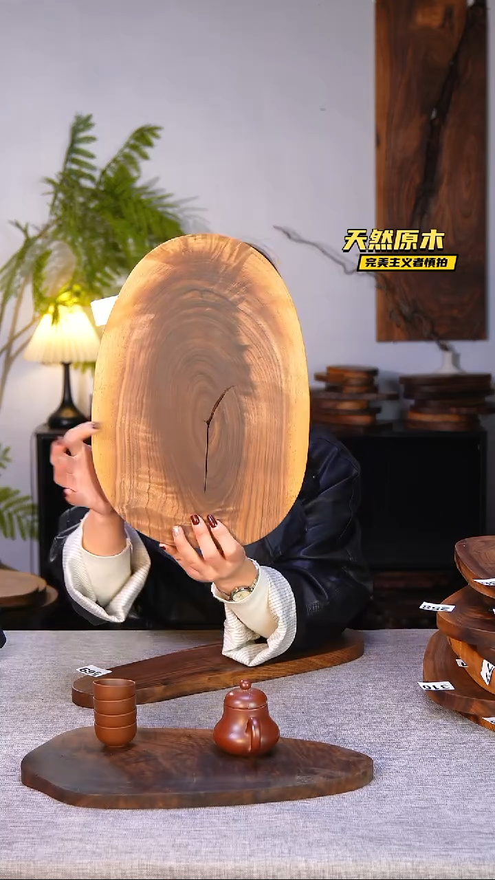 木北美黑胡桃原木.干裂疤结不属于商品质量问题完美主义者慎拍