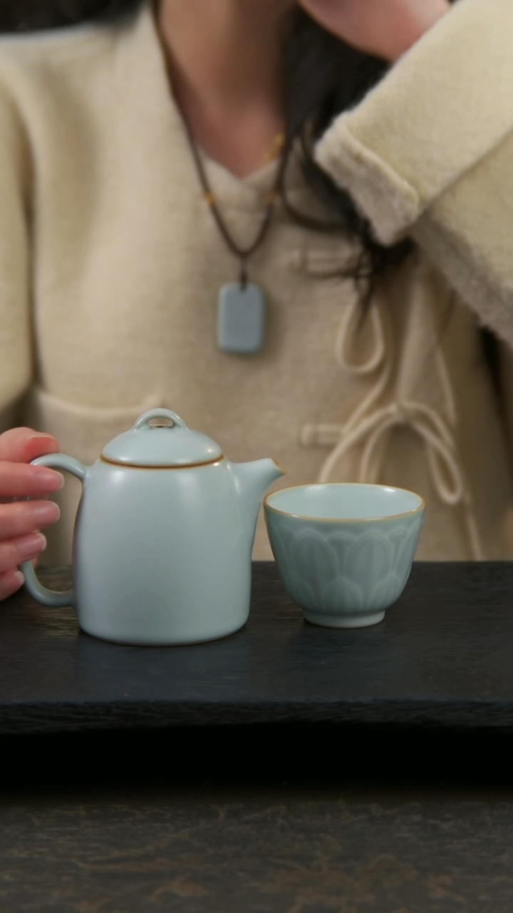 【闪购商品】杯秦权壶1只赠送青莲杯1只（默认开片）