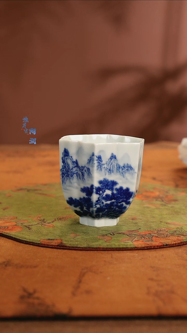 【闪购商品】红春窑精工山水杯