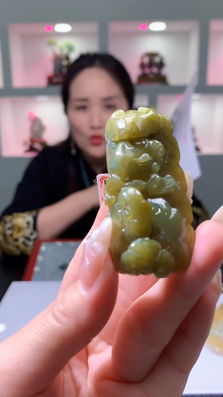 【闪购商品】定制翡翠未镶嵌8023jj-毛货挂件8