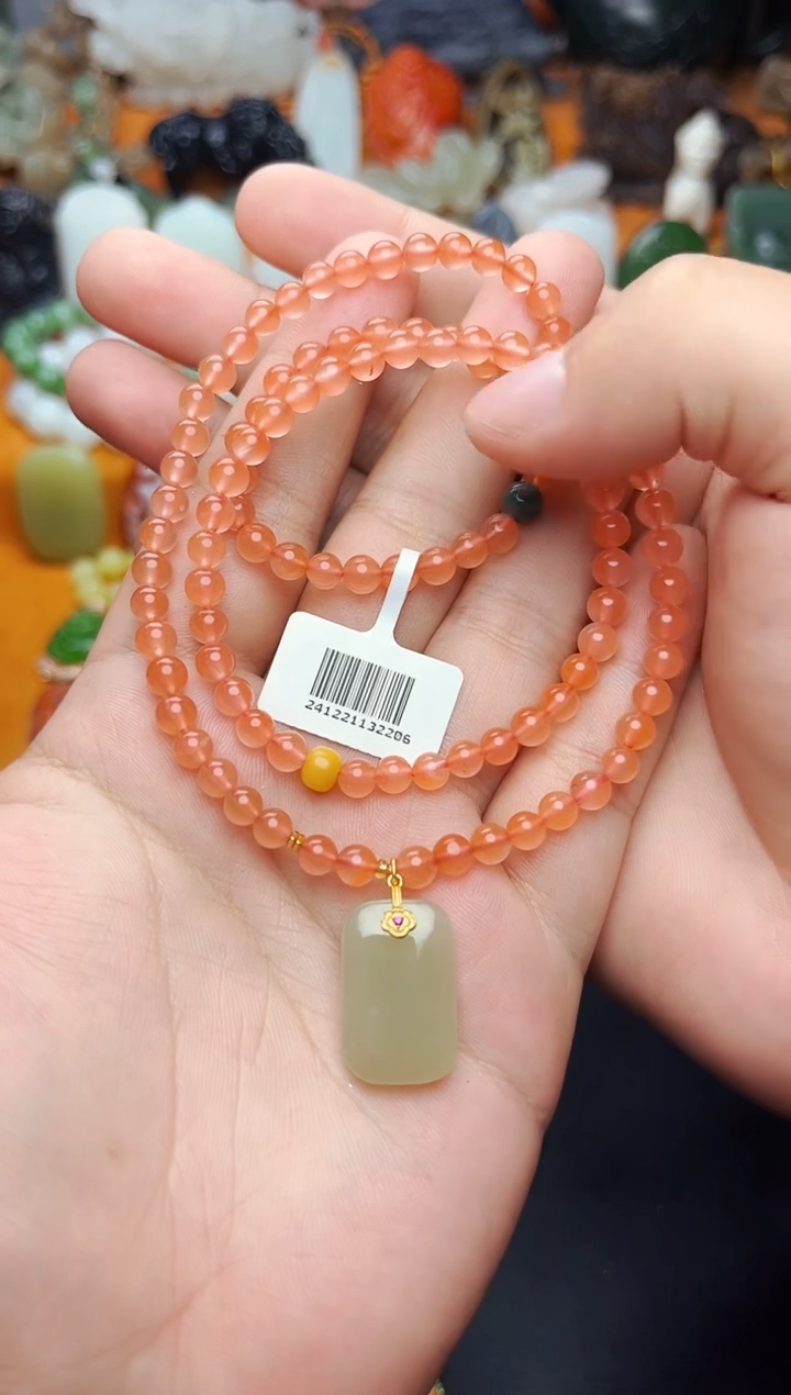 【闪购商品】南红玛瑙手串未镶嵌多圈手串01