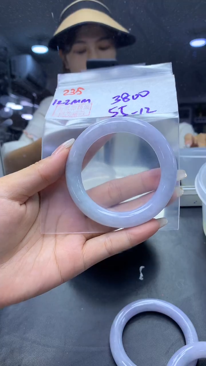 未镶嵌定制翡翠235手镯55+3800元+拍一发一