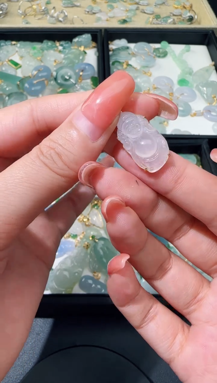 【闪购商品】翡翠颈饰18K金镶嵌TZG0119069