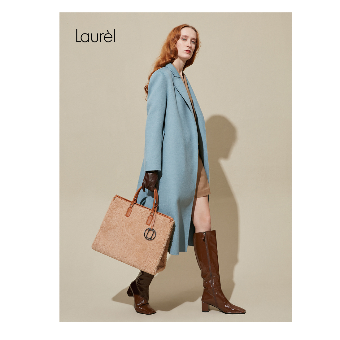 Laurel劳芮秋冬法式长款毛呢大衣女LWD324D00300