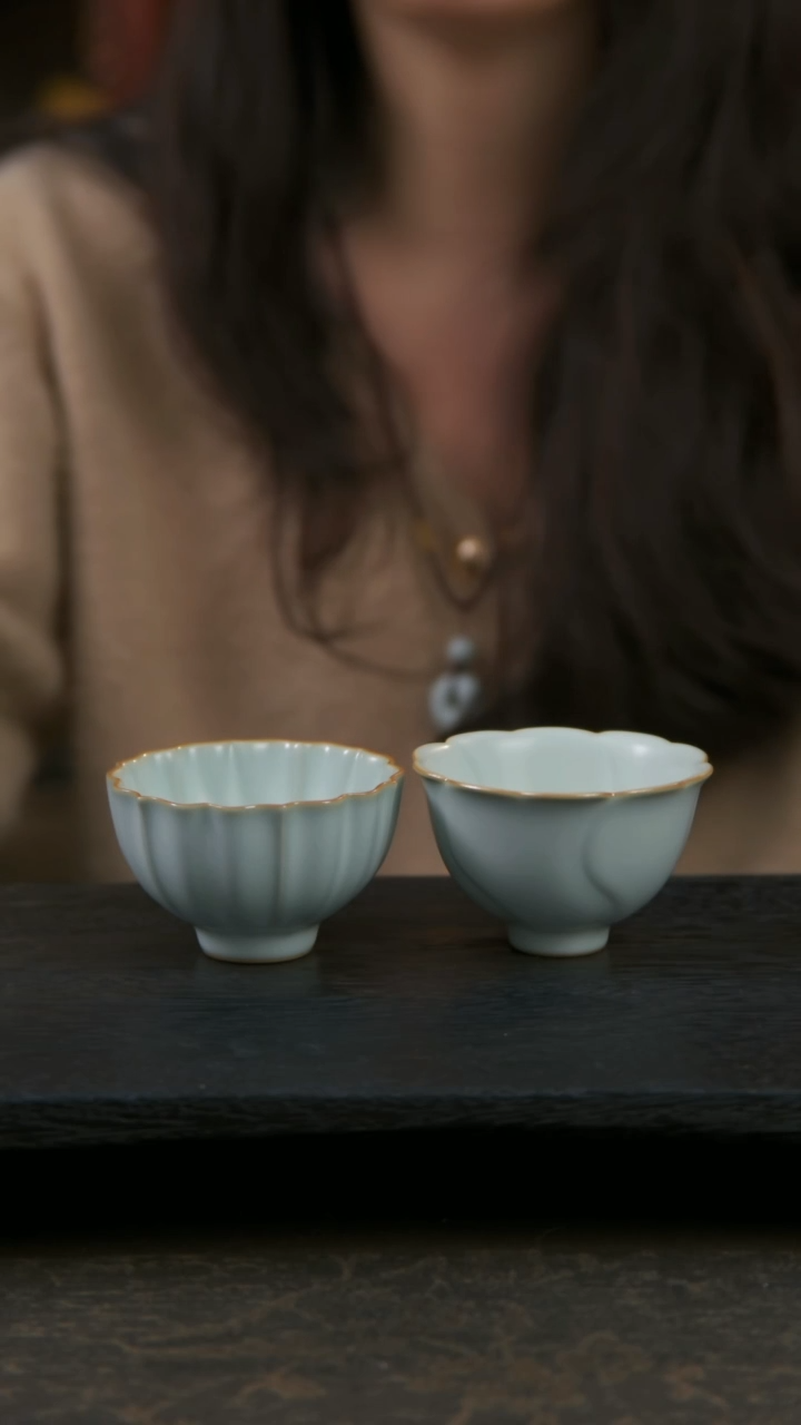 【闪购商品】杯晚晴+水云（开片不开片可选，默认开片）