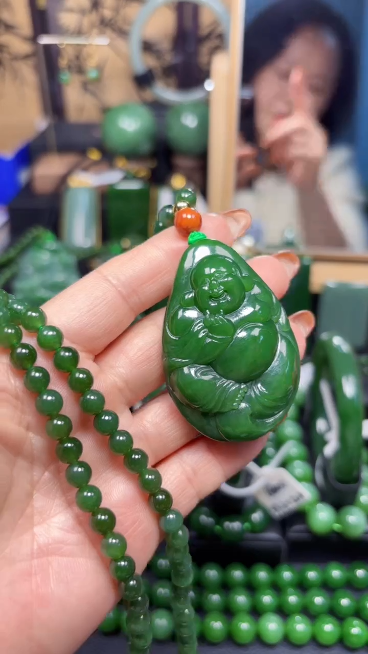 【闪购商品】和田玉（碧玉）颈饰未镶嵌1