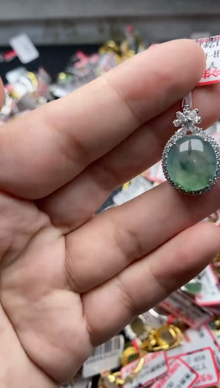 【闪购商品】翡翠戒指银S925镶嵌11111---6