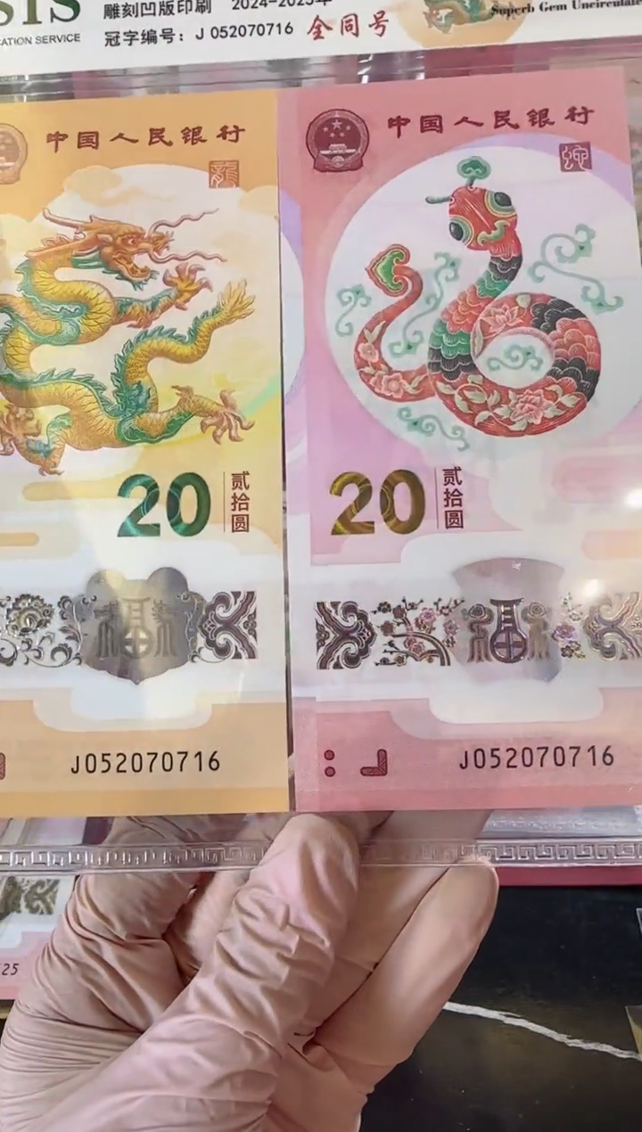 【闪购商品】塑料2024龙钞全同号裸啊啊啊啊啊