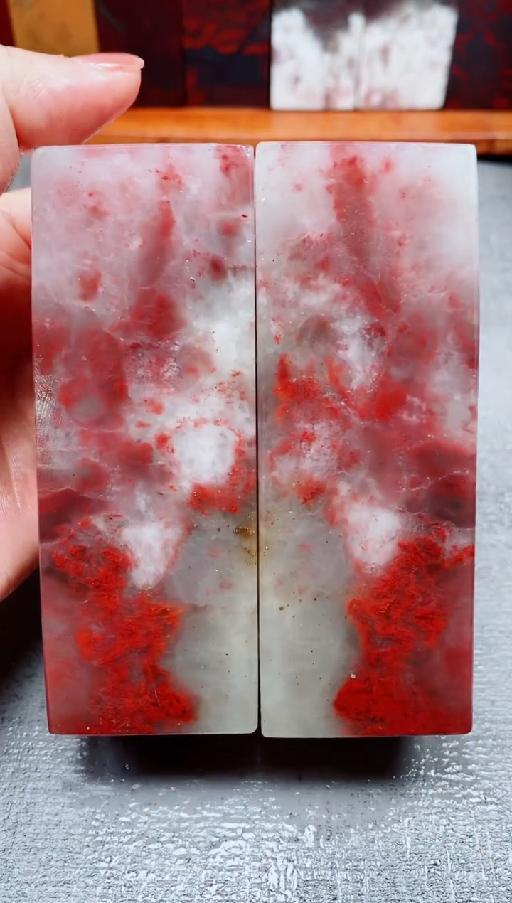 玉桂林鸡血玉素章--38