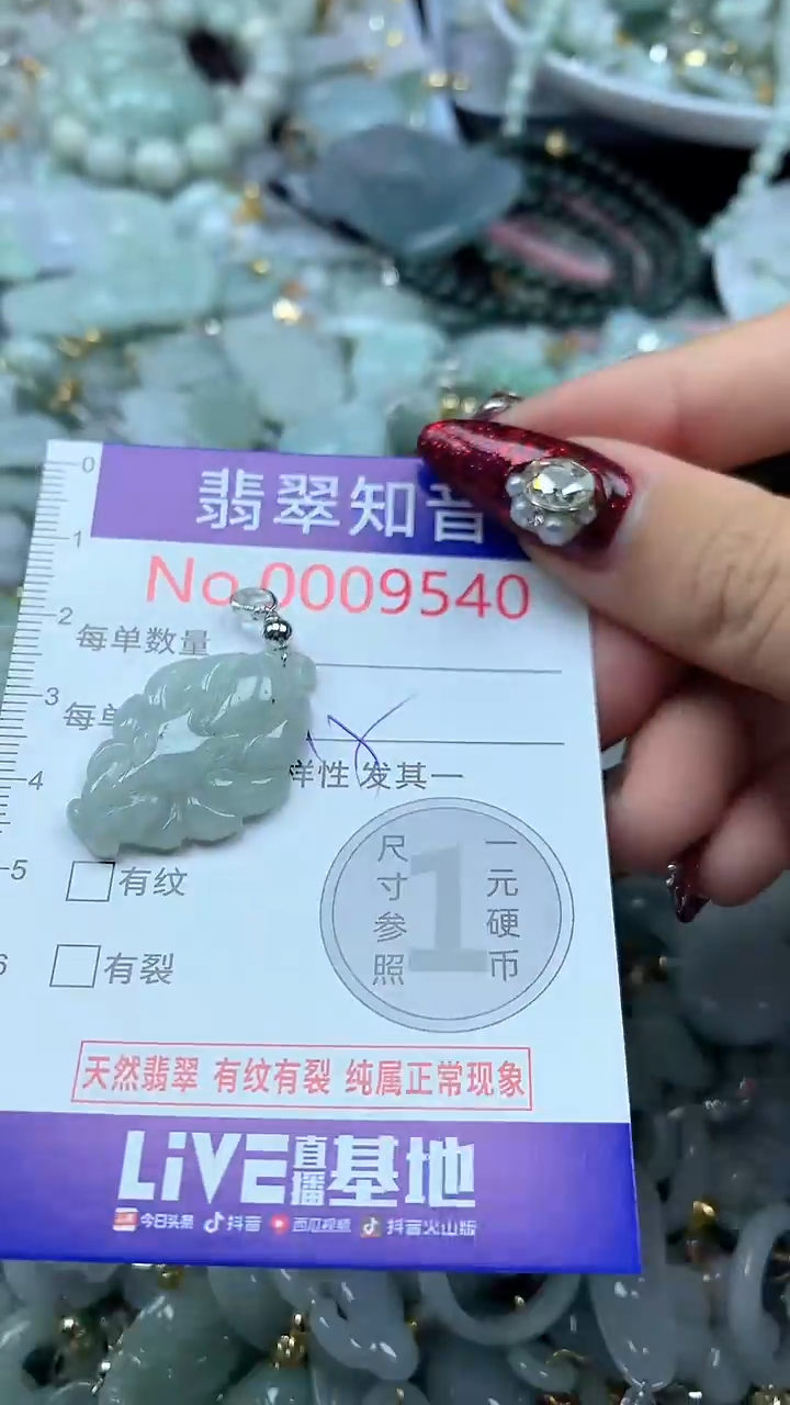 吊坠(不含链)未镶嵌翡翠9540