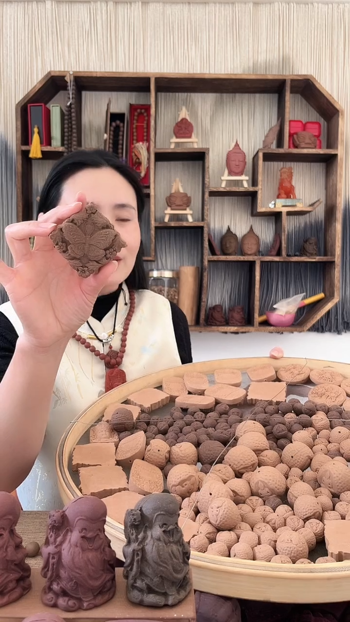 【闪购商品】泥塑鹅梨掌中大蝴蝶香