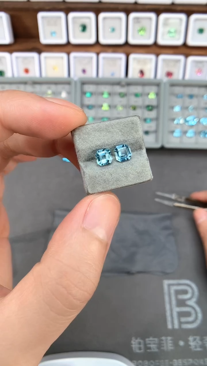 【闪购商品】定制海蓝宝石裸石未镶嵌1.85ct