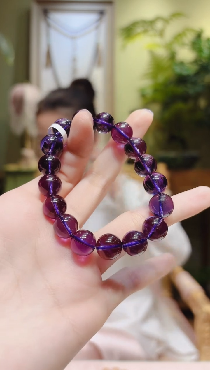 【闪购商品】水晶手串未镶嵌紫水晶手串11.3Y