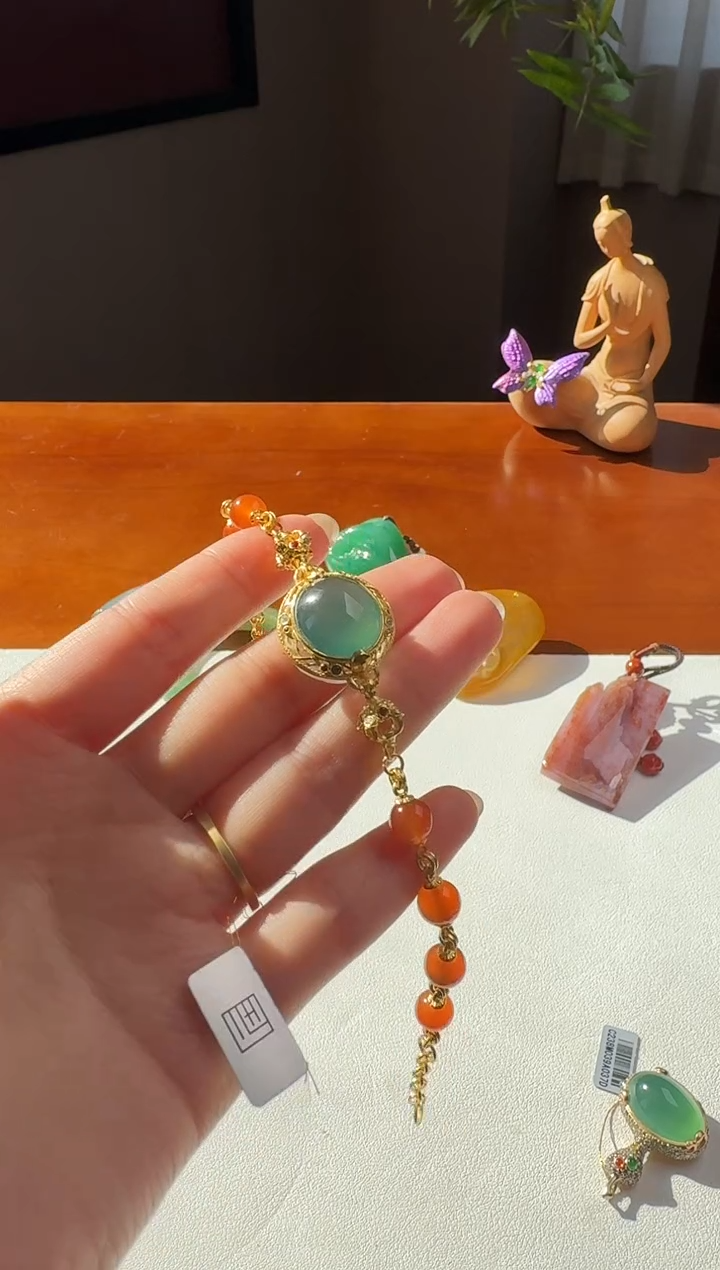 【闪购商品】翡翠手链银S925镶嵌【鑫鑫】