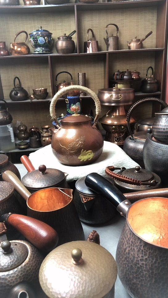 贵金属紫铜泡茶壶