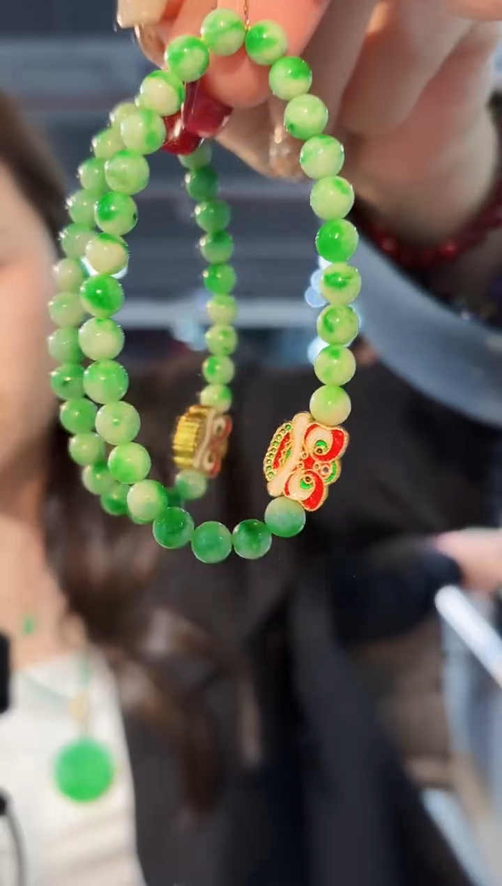 【闪购商品】翡翠手串未镶嵌缅料A货/支持复检/一件