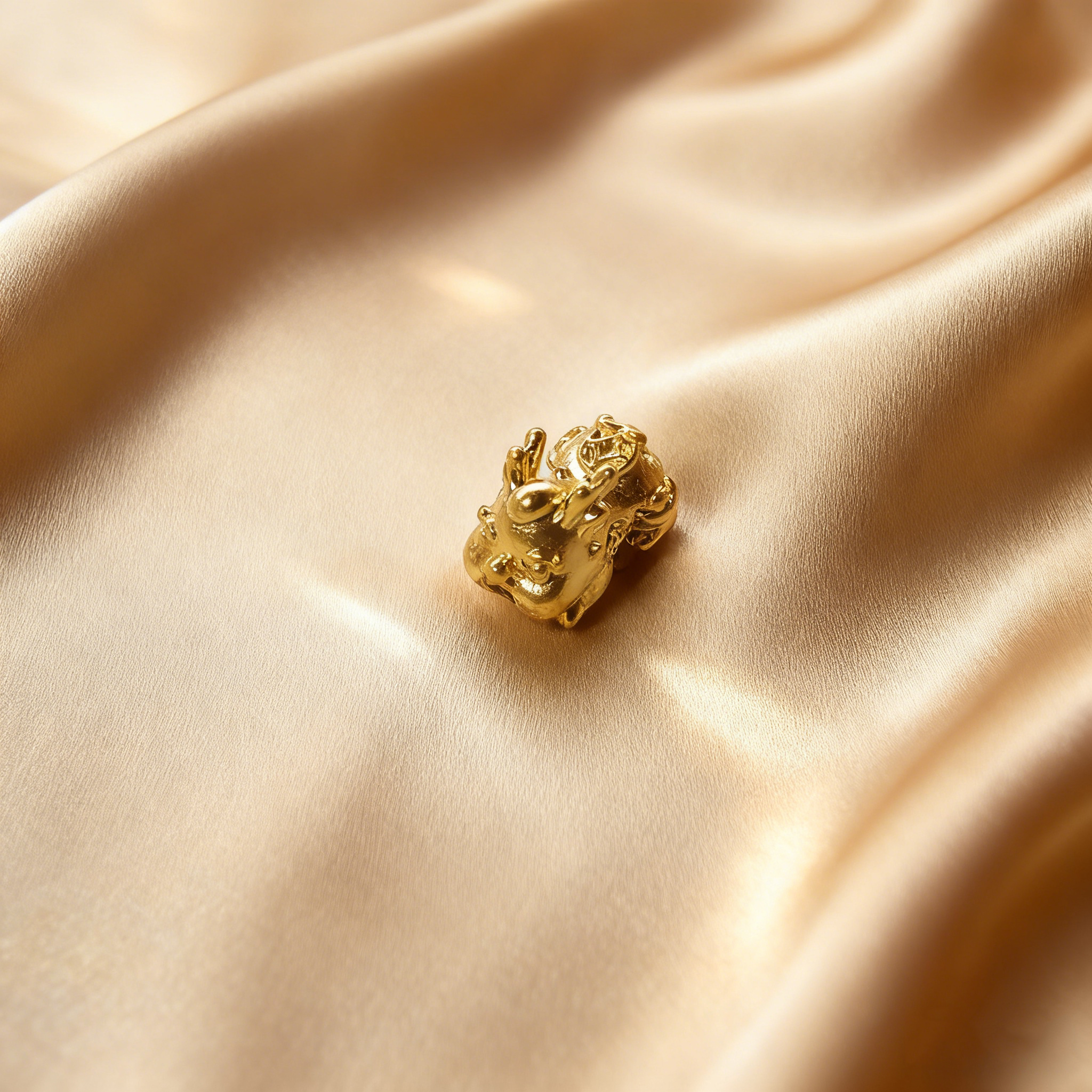 【黄金】足金999貔貅宝宝素金 中穿 5D工艺CY333