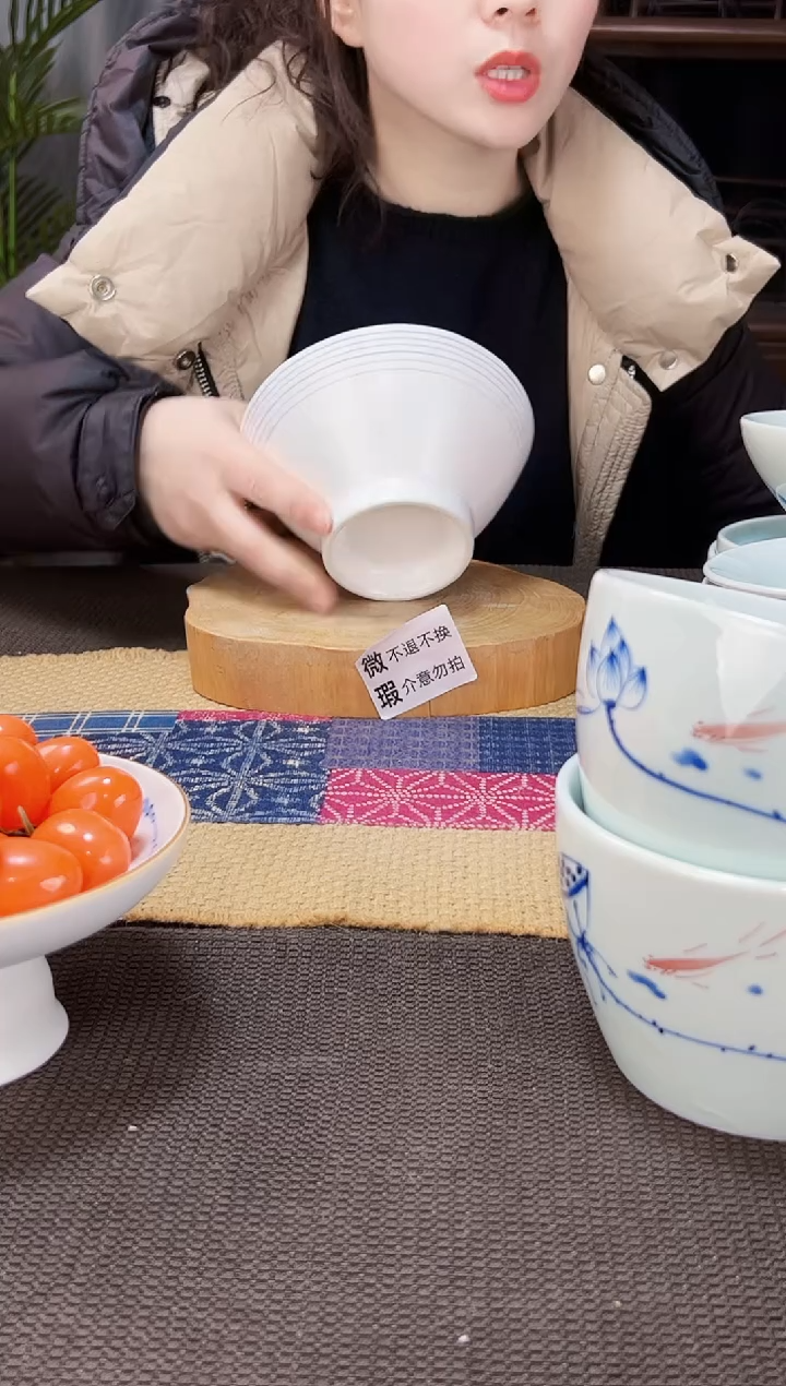 【闪购商品】碗微瑕福利多线6寸高足斗碗