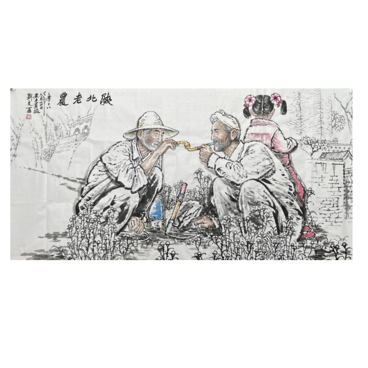 L-R-2799 人物画 70cm*137cm 软片