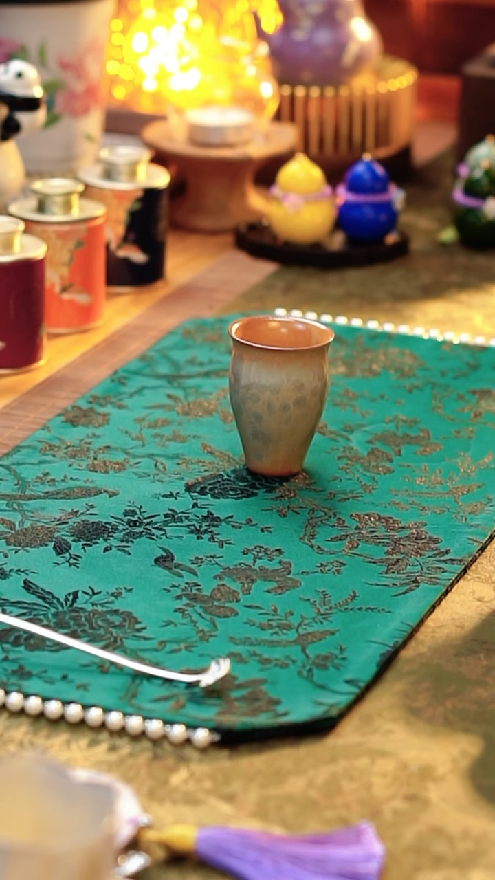 棉麻赤志野高口闻香杯