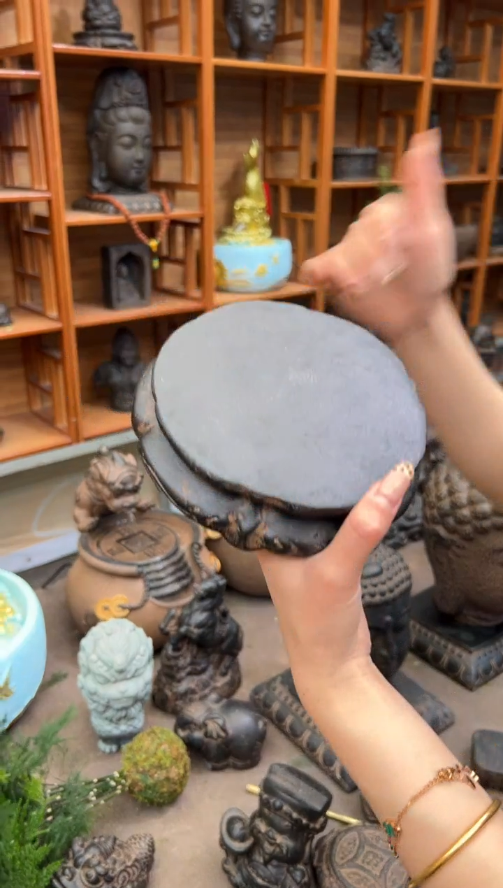 陶土【火山泥】金箍坛底座