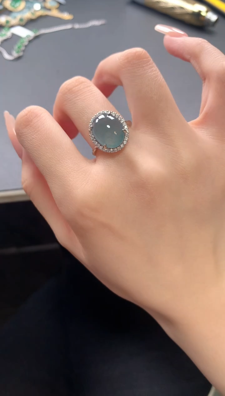 【闪购商品】翡翠戒指银S925镶嵌432432432