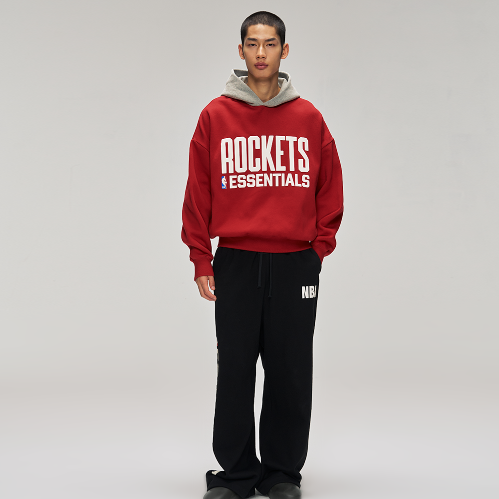 ESSENTIALS FEAR OF GOD 2025 Fall NBA ROCKETS联名运动连帽卫衣