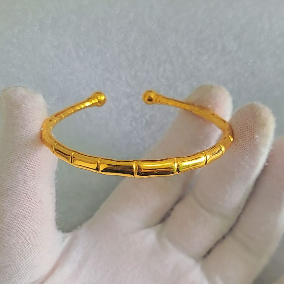 合金手镯 合金手镯 网红爆款手镯 气质金色时尚手镯潮流 636号