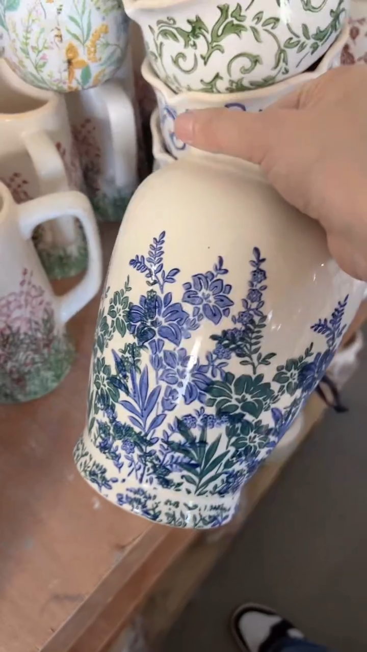 【闪购商品】陶瓷花盆高21.5cm内口9cm