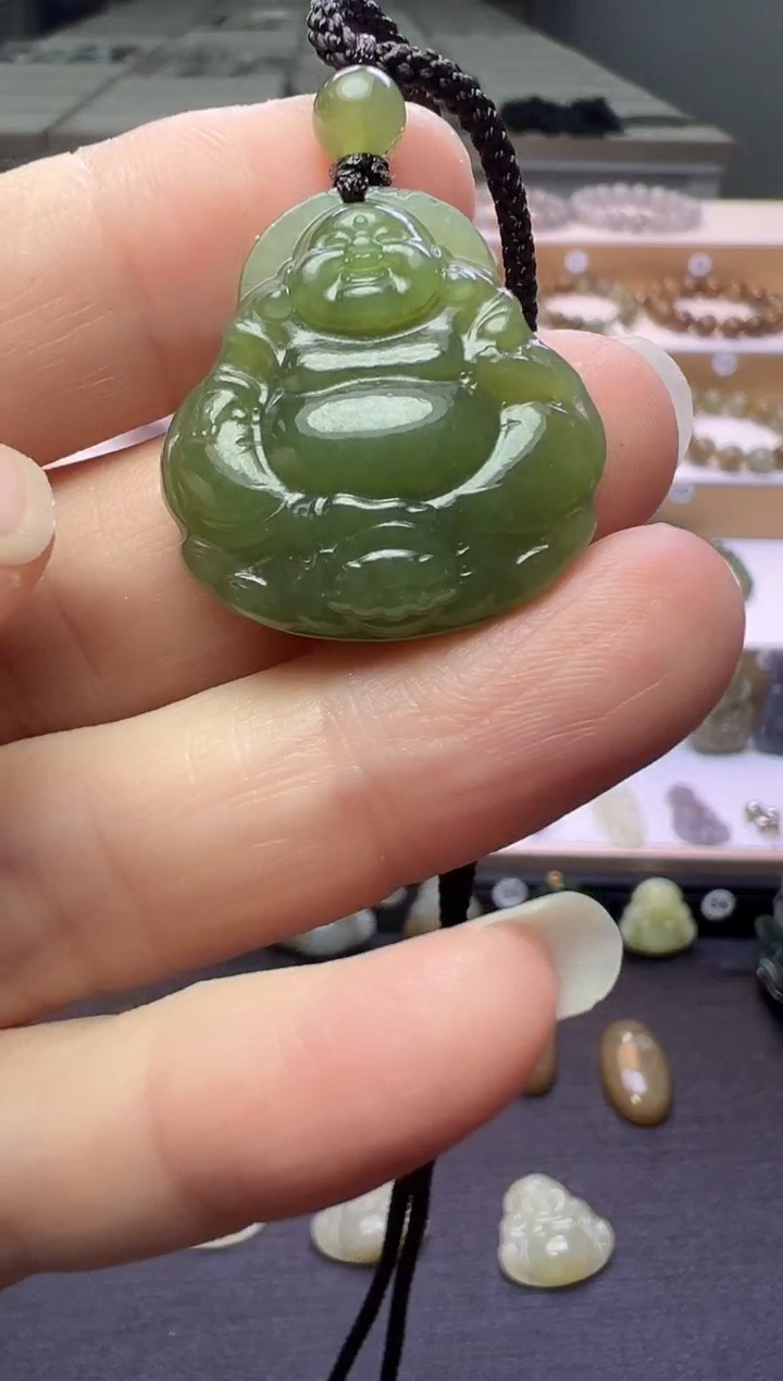 颈饰未镶嵌和田玉217号链接有瑕疵约卡25*25*6