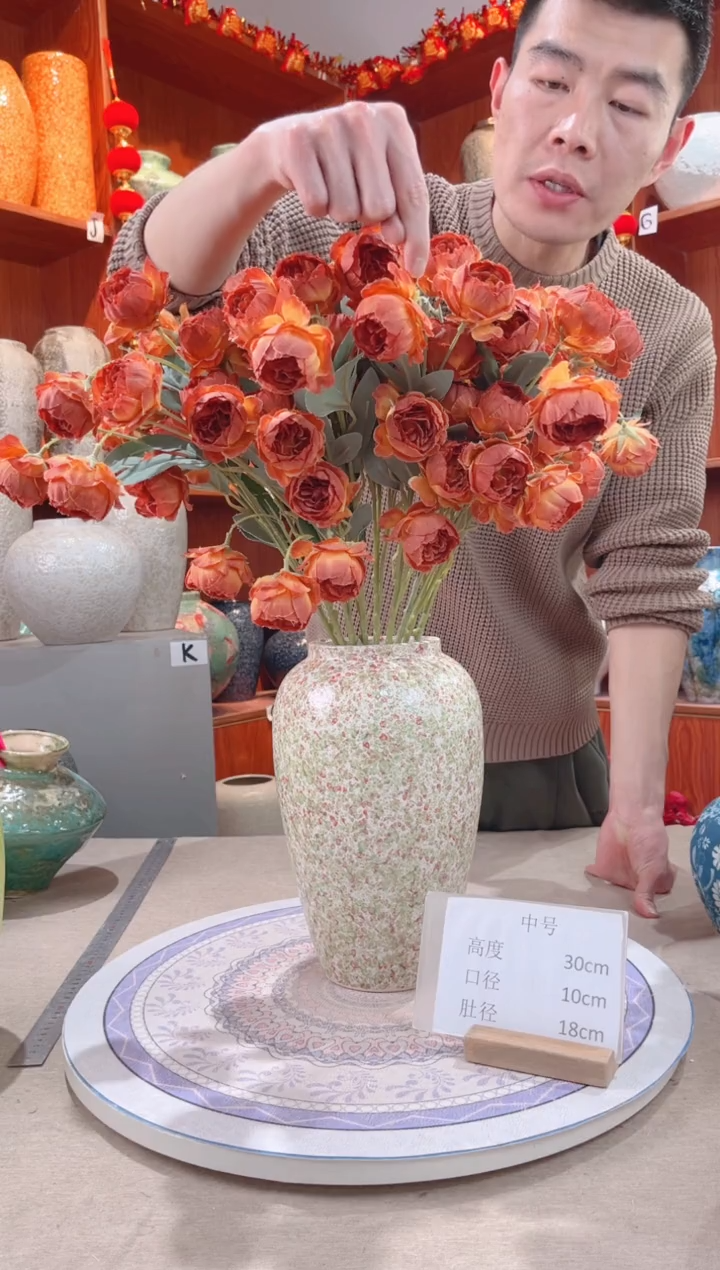 【闪购商品】瓶精品陶瓷花瓶 无花 绿野仙踪 中号