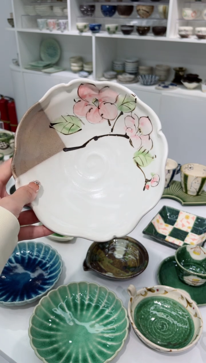 【闪购商品】瓷片孤品D志野椿花钵